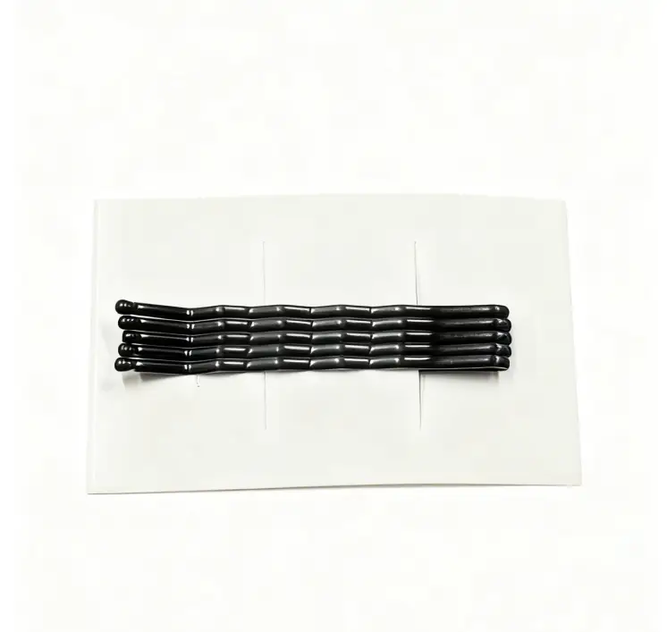 Bobby Pins 5 Pcs, Bobby Pins Black 2Inches, Reusable Invisible Wave Non Slip Hair Pins, for Girls, and Women, Bulk