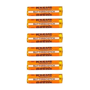 Reed’s Individually Wrapped Butterscotch Candy Rolls | Six Rolls | Traditional Butterscotch Hard Candy | Creamy and Buttery Old-Fashioned Butterscotch Hard Candy Brought To You By Iconic Candy | Six Rolls (1.01oz Pack of 6)