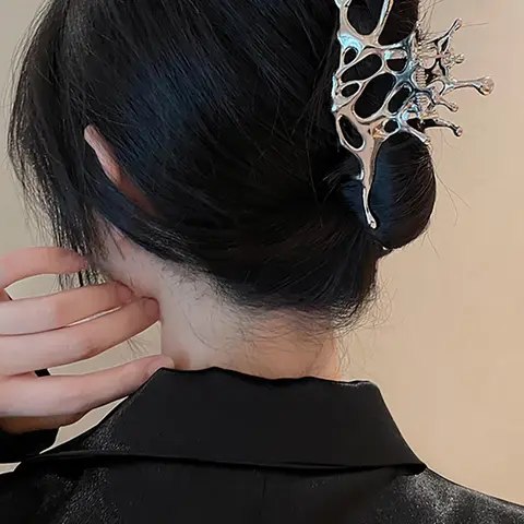 Creative Hollow out Design Large Hair Claw,  Minimalist Headwear Suitable for Thick Hair, Fashion Hair Accessories for Party, Daily Clothing Decor, Hair Clip, Claw Hair Clips