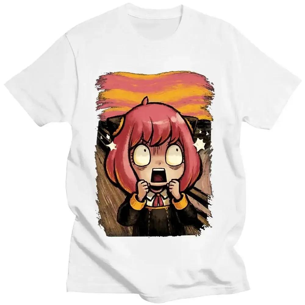 Japanese Anime Spy X Family Anya Forger Graphic Print T Shirt Streetwear Women Fashion Short Sleeve Plus Size Unisex T Shirt