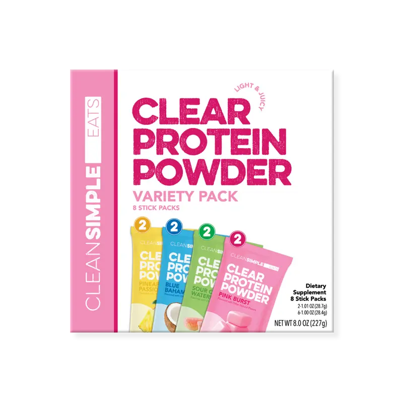 Clear Protein Powder: Variety Pack