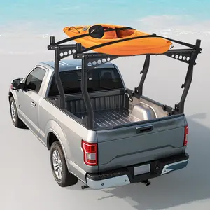 Adjustable Heavy Duty Truck Ladder Rack, 1000 Lbs Capacity Heavy Duty Pickup Bed Rack, 35"-67" Universal Pickup Truck Bed Rack, Cargo Rack for Kayaks, Lumber, Ladders, Surfboards, Fits F150 Silverado Ram-Pair