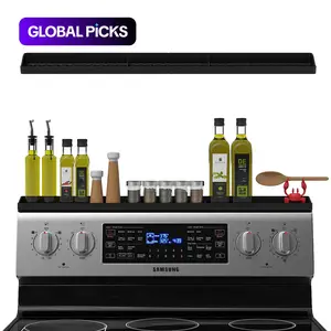 Silicone Magnetic Spice Rack, Kitchen Gadget Durable Storage Rack for Stove Top, Adjustable Shelf & Home Organizer for Kitchen Accessories & Organization #GLOBAL PICKS