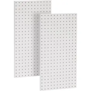 2 count Metal Pegboard Wall Panels, Peg Boards for Garage Tool Storage
