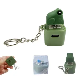 RGB Frog Keychain – Interactive Fidget Toy with Button, Relieves Stress, Perfect Gift for Halloween, Thanksgiving & Christmas