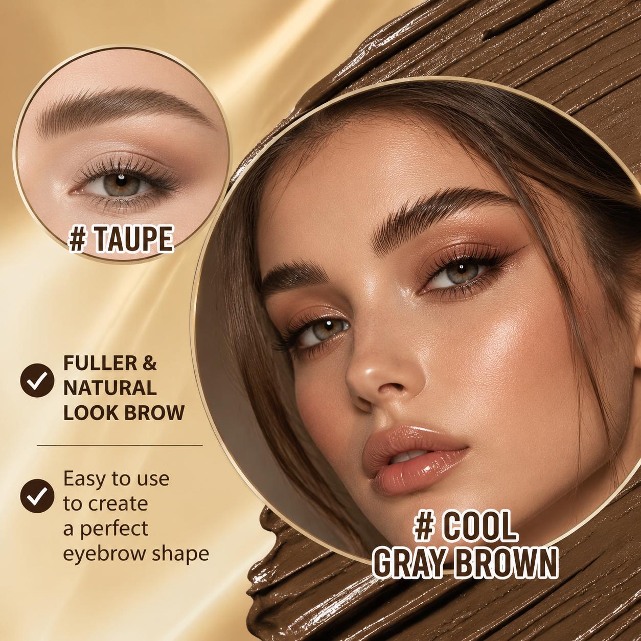 Fiber Brow Dye - Waterproof, Smudge-Proof Eyebrow Product Ideal for Natural Makeup, Targets Sparse Brows for Fluffy, Full Results, Eyebrow Products, Fluffy Brows