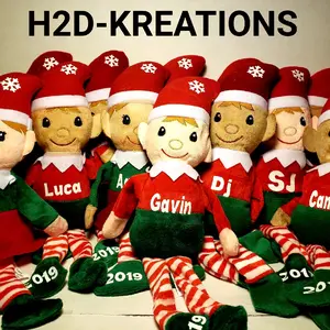 Personalized Christmas Elf with Your Child's Name - Boy or Girl - Caucasian or African American