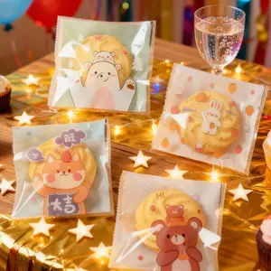 Transparent Self-Sealing Plastic Bags, Reusable Clear Storage Containers, Ideal for Organizing Snacks & Food Items, Durable Design