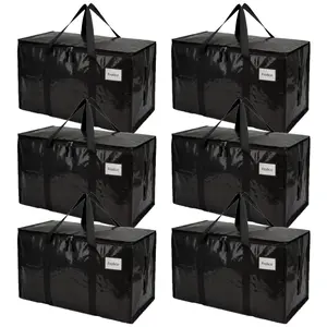 Extra Large Zippered Storage Bags, Durable Moving Bags for Clothes Tools and Bulky Items, Home Office Storage Organizer outdoorfun