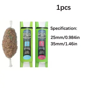 Pva Water-Soluble Net for European Carp Fishing, 25mm/37mm Wide, 5m Long, Baiting Tool, Fishing Gear, Essential Accessories
