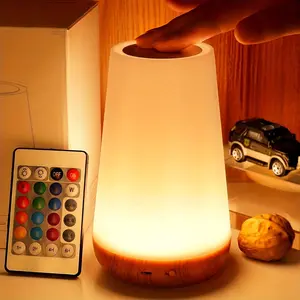 Portable Table Lamp, 1 Count USB Rechargeable LED Night Light with Touch Control, Adjustable-Brightness Dimmable Night Light for Bedroom & Bathroom, Table Bedside Lamp