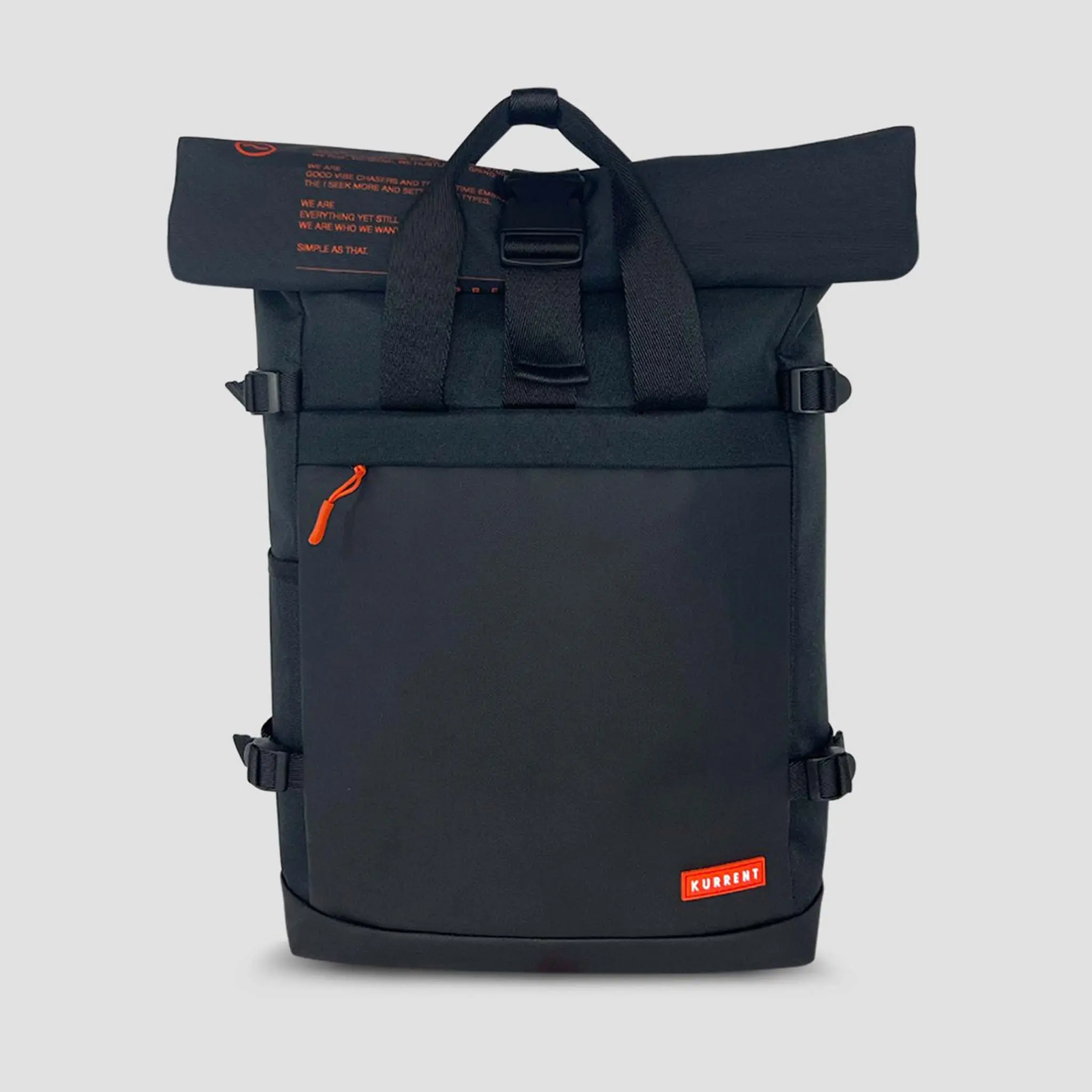 Day One Roll Top Backpack: Black Mantra