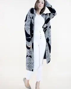 Partial Eyelash Camo Cardigan