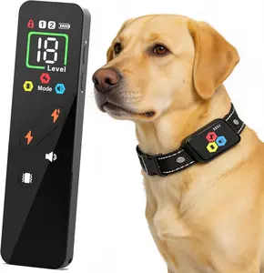 Dog Training Collar Dog Bark Collar With Remote Electric Dog Shock Collar 3300FT IP67 Waterproof 3 Training Modes Beep Vibration Shock Mode Electronic Training Collar For Dog Obedience