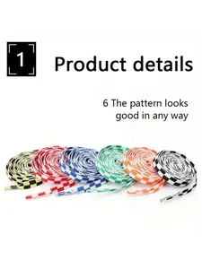 Fashion Chessboard Pattern Dual Color Shoelaces, Unisex Low Top Canvas Shoes, Sporty Casual Wear, Perfect Gift for Couples