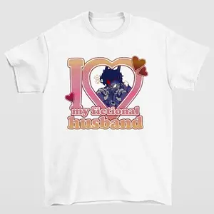 I Love My Fictional Husband Graphic Tee Funny Anime Book Character Shirt