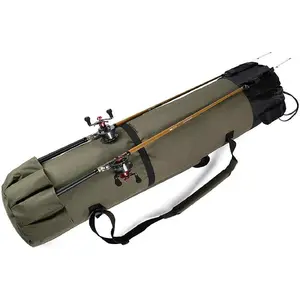 Multi-Function Fishing Pole Bag, Fishing Rod Bag, Durable Oxford Fabric Fishing Bag for Men Fishing Gifts, Portable Fishing Gear and Equipment, fishing backpack, Fishing Pole Case, Fishing rod Holder, Fishing Tool Organizing Bag