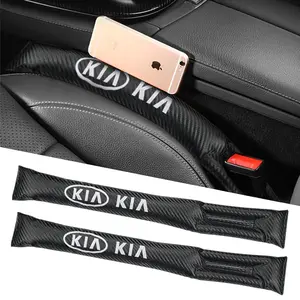 1/2Pcs Carbon Fiber Car Seat Gap Filler Side Seam Plug Strip Leak-proof Filling Pads Interior Accessories For KIA Rio Ceed K2 K3 K5 3 4 Sportage Cerato Sorento Picanto Optima Soul
