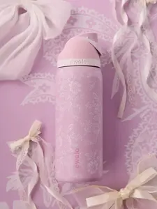 Owala 32oz Stainless Steel Water Bottle – Pink Floral Print, Insulated, Durable, Everyday Hydration