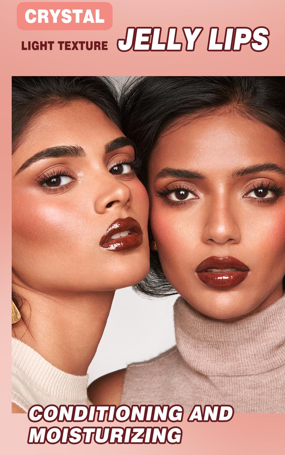 Long-Lasting Lip Gloss, Moisturizing Hydrating Nourishing Glossy Lip Glaze Stick, Plumping EffectLip Oil Lipstick for Women & Girls, Makeup