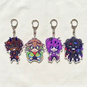 Fan Merch Unstable Universe MCYT Minecraft Youtub* Translucent Acrylic Keychain, Unstable Universe MCYT Keychains, wemmbu, spokeishere, parrotx2, flamefrags