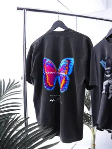 METAMORPHOSIS BUTTERFLY HEAVYWEIGHT T-SHIRT 100% Cotton Loose Fit True to Size with Vintage Butterfly Graphic 6.5 oz Heavyweight Tee