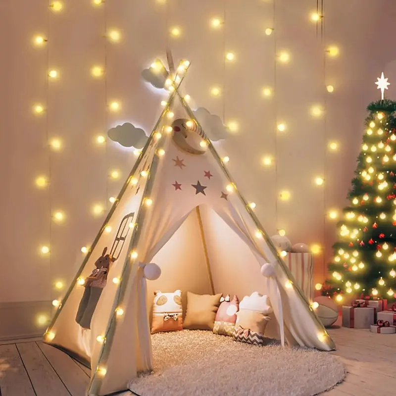 Christmas Camping LED Fairy Lights PVC Waterproof Energy Saving Ultra Strong Battery Life Tent Canopy Ambient Lamp