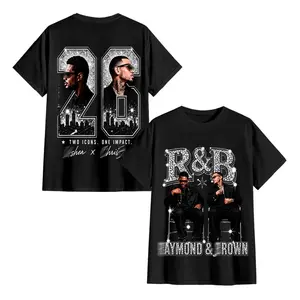 Raymond Brown 2026 R&B Tour Washed Shirt and Cotton Shirt, Retro Rhythm And Blues Graphic Tee, Urban Concert Streetwear, Vintage Music Fan T-Shirt, Premium Cotton Unisex Tour Merch Gift Oversized Crewneck