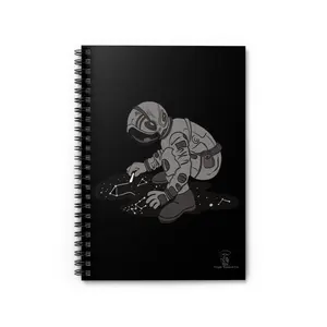 Astronaut Sketching Constellations Spiral Notebook