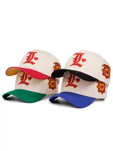 2026 New Personalized and Creative Skateboard Hat L Letter Embroidered Street Fashion Hip Hop Hat Outdoor Sports Sunshade Hat Daily Commuter Decorative Hat Male Female Same Style Casual Baseball Hat