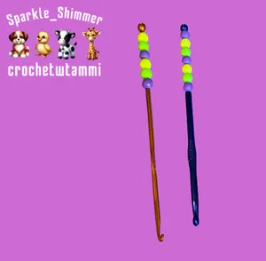 Sparkle & Shimmer Beaded 4mm & 6mm Halloween Theme Crochet Hook Perfect for Amigurumi & Detail Work Ideal for Halloween Crafting