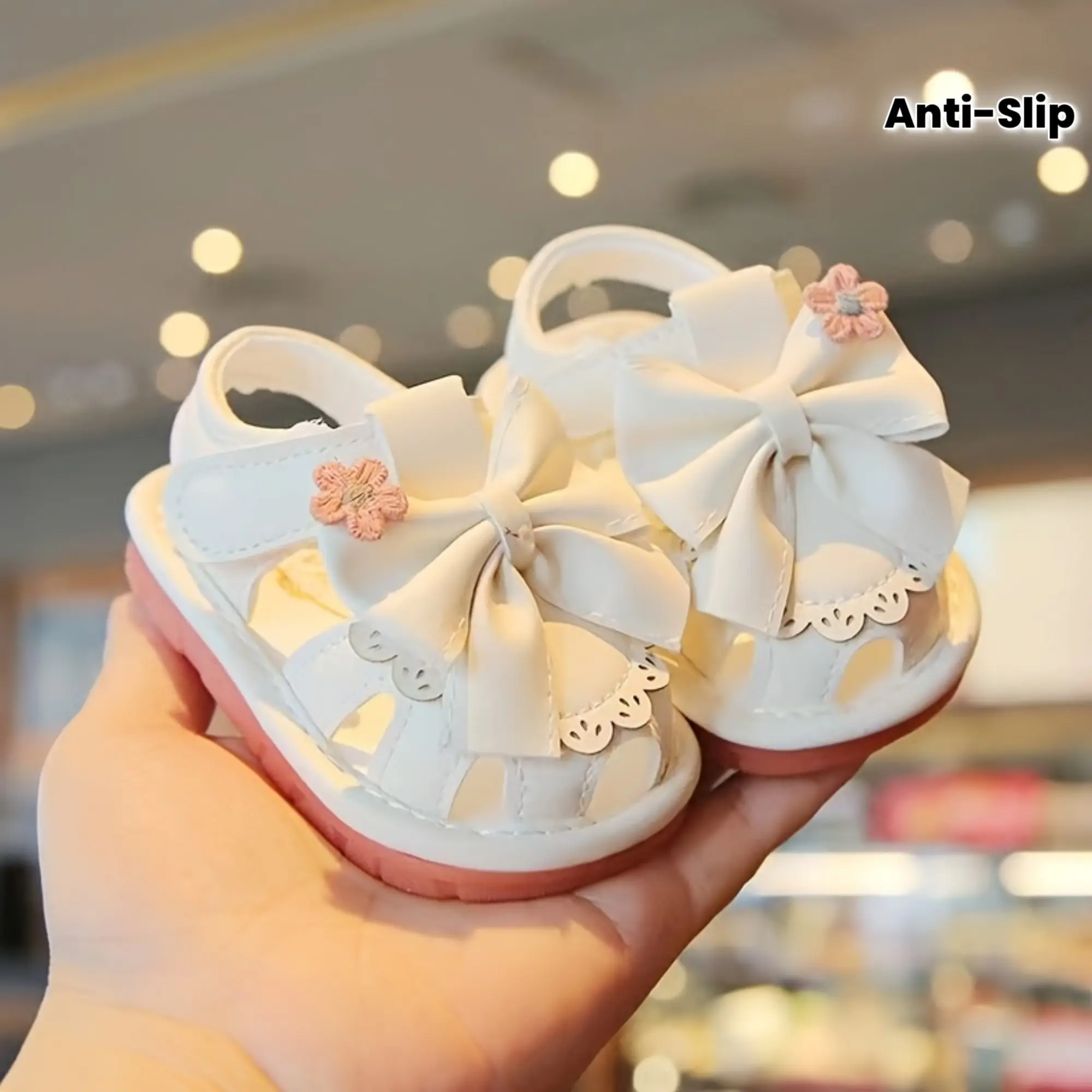 Summer Toddler Shoes for Boys and Girls, Ages 0-1-2 Years, Soft-Soled Non-Slip Closed-Toe Cartoon Sandals with Cut-Out "Quack Quack" Design