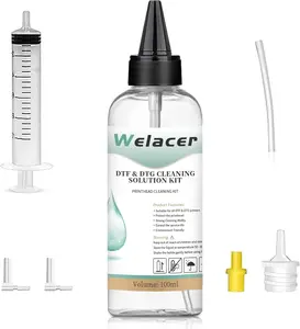 100ml DTF Printhead Cleaning Solution for ET8550 L1800 XP-15000 DTF Print Head Cleaner Fluid Supplies Universal Printer Nozzle Cleaner for All DTF Printers Works with DTF DTG Ink