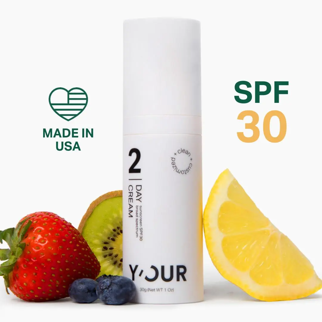 Y'OUR Soothing Day Cream (SPF30), Protect and Balance the skin, Facial Acne Daily Green Tea Moisturizer, Valentine's Gift for Women Teens Uv
