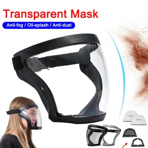 Anti-fog Shield Safety Full Face Super Protective Head Cover Transparent Mask US