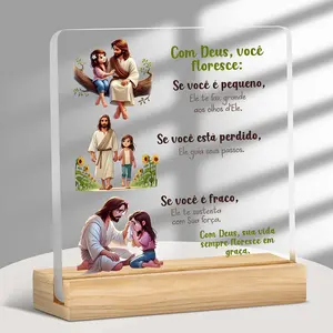 Christian Acrylic Plaque, Bible Scripture Desk Decor for Prayer Room Or Office, Religious Gift for Women, Home Accessory, Signs