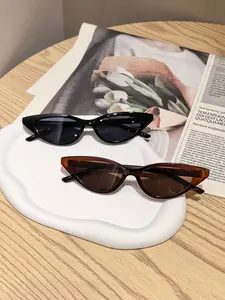 2 Pairs Classic Leopard Print Acetate Women's Cat Eye Sunglasses, UV Protection Retro Fashion Shades, Perfect for Summer Vacation & Street Style