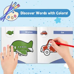 Coloring Book for Kids, Cute and Easy Coloring Pages for Preschool Toddlers, Fun Learning Activity Book