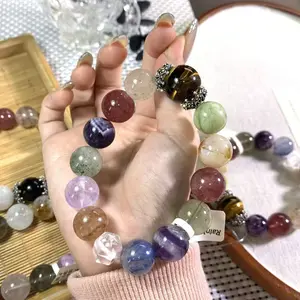 【Rainbow Star】(Random shipping)Healing DIY Crystal Bracelets for Women Beaded Stretch Bracelet Jewelry Gifts