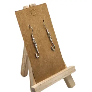 Handmade Fishing Hook Earrings Unique Stylish Accessory for Personalized Outfits Durable Materials Fun Playful Expression of Interests