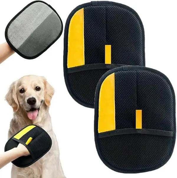 Pet Hair Removal Gloves, Electrostatic Pet Hair Remover, Reusable Cat&Dog Hair Remover for Couch, Furniture, Carpet, Car Seat, Pet Grooming Gloves