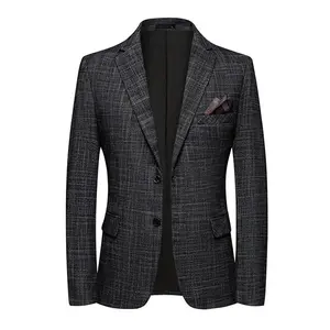 Men’s spring and autumn single-breasted/double-breasted suit jacket, sports jacket, British business-casual fashion jacket, men’s West Wind jacket GARMENTARY