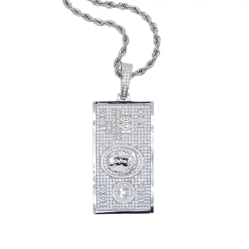 Silver with chain 60cm