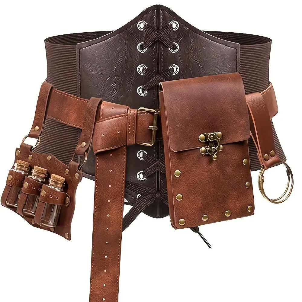 5pcsRenaissanceCostumeSet:PULeatherBelt,Corset,PotionBottle,SwordSheath&Hook-PerfectforMedievalFestivals&HalloweenCosplayMenswearClothesBrownBestieMasculineBeigePlainTropical 5pcsRenaissanceCostumeSet:PULeatherBelt,Corset,PotionBottle,SwordSheath&Hook-PerfectforMedievalFestivals&HalloweenCosplayMenswearClothesBrownBestieMasculineBeigePlainTropical
