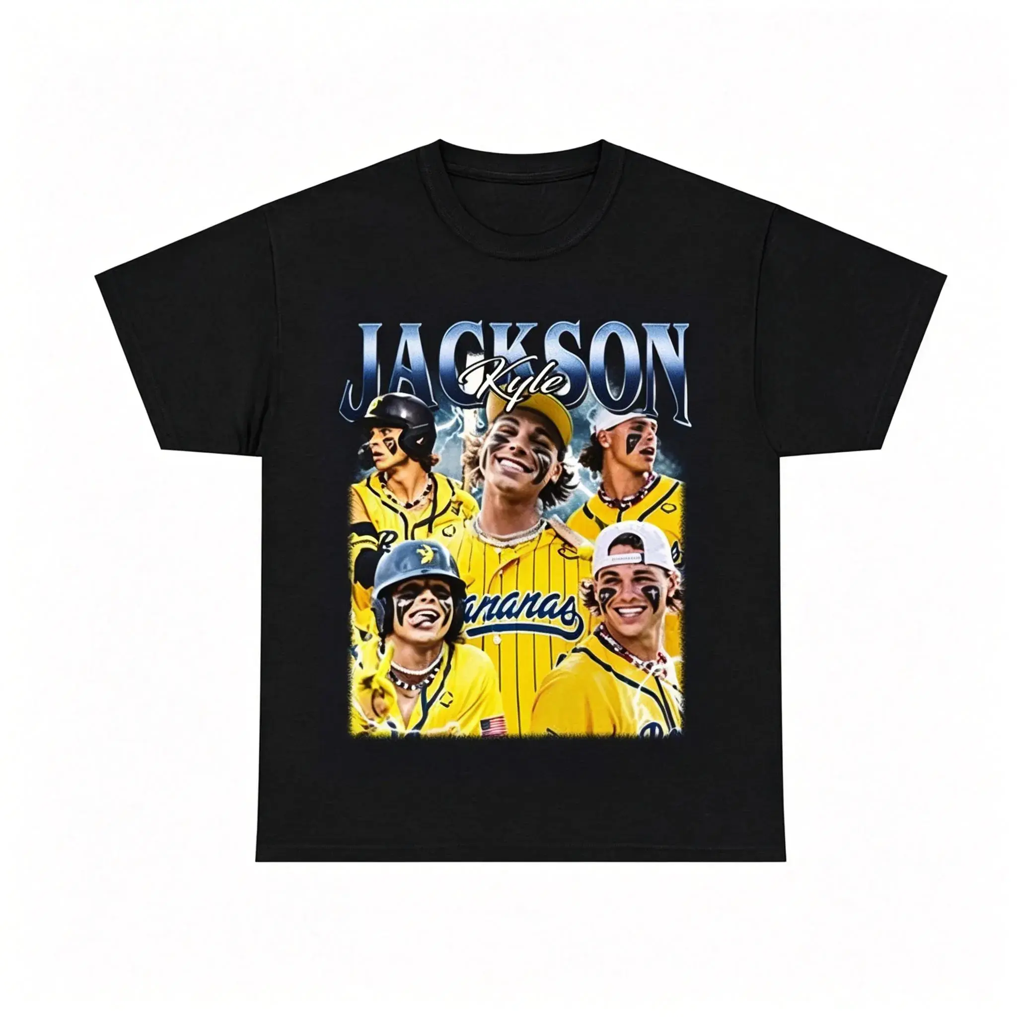 Retro Jackson Kyle Baseball T-Shirt, Vintage Soft Tee, Animal Party Fan Gift, Fashion Cotton, Full Colors, Full Sizes, For Men, For Women Men's Breathable Casual Short-sleeve T-shirt, Menswear & Underwear, Men's Top