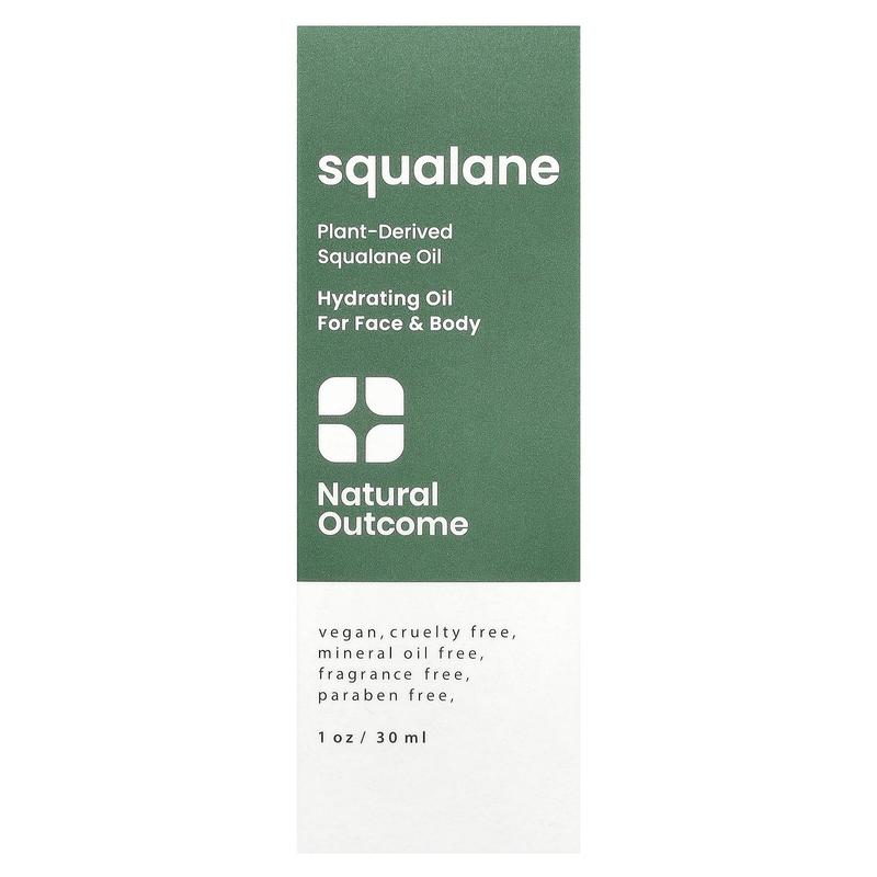 Natural Outcome Squalane, Hydrating Oil for Face & Body, Fragrance Free, 1 oz (30 ml)