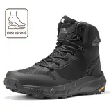 【Fall Deals】NORTIV 8 Men's 8-in Military Tactical Nylon Round Toe Boots - Lightweight, Breathable, Durable, Side Zipper - Military Work & Safety Footwear, Breathable Outdoor Shoes for Work, Motorcycle, Hiking,outdoorfun