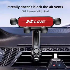 Car Mobile Phone Bracket Car Air Outlet Gravity Navigation Bracket Universal Mobil For Hyundai HB20 KONA i20 i10 IONIQ Elantra Palisade Sonata Grandeur SantaFe Tucson Inster Bayon NEXO i30 Creta iMax Casper Veloster Accent Venue Aslan i40 ix20 Equus