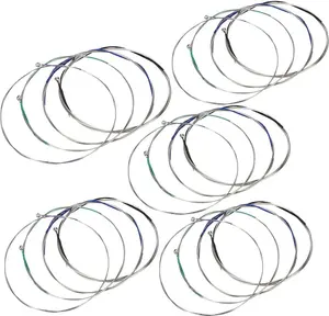 5 Packs of Violin Strings Full Set (G-D-A-E) Universal Strings for 4/4-3/4 Size Violin Stainless Steel Core with Nickel-Plated Ball End