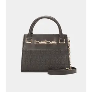 BEBE ZURI SMALL SATCHEL (BLACK)